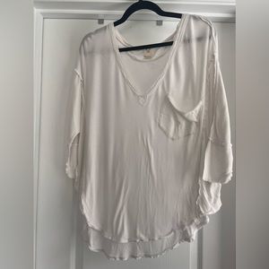 Free People open hem Henley
